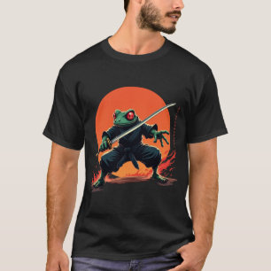 Camiseta Guerreiro Sapo Ninja - Combatente Anime Samurai Ka