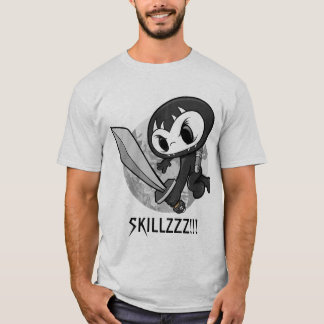 Camiseta Guerreiro "SKILLZZZ de Ninja do crânio da