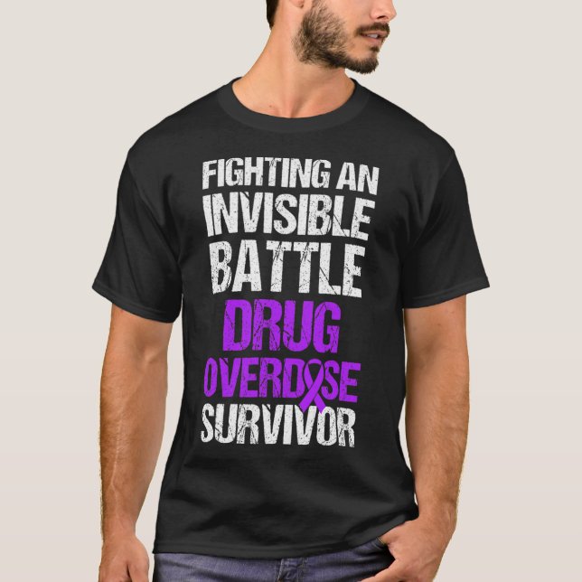 Camiseta Guerreiro Sobrevivente Consciente de Overdose de D (Frente)