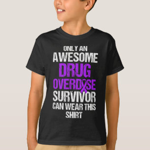 Camiseta Guerreiro Sobrevivente Consciente de Sobredose de