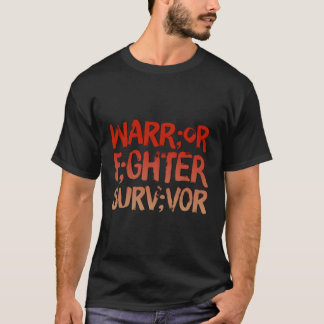Camiseta Guerreiro Sobrevivente Semicolon Tal Health Awar