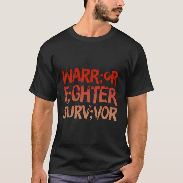 Camiseta Guerreiro Sobrevivente Semicolon Tal Health Awar (Frente)