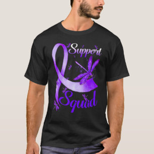 Camiseta Guerreiro Suporta Dragonfly Alzheimer