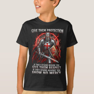 Camiseta Guerreiro Templário Proteção Respeito