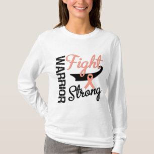 Camiseta Guerreiro uterina Endometrial do cancer