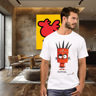 Camiseta Guerreiro Vermelho   SENTINEL - Por Design   Único