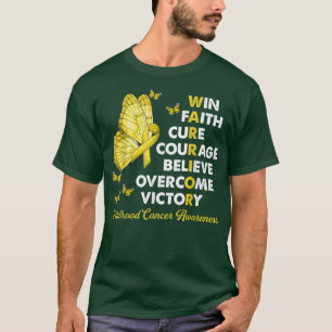 Camiseta Guerreiro Win Faith Cure Friso Cancer de Infância