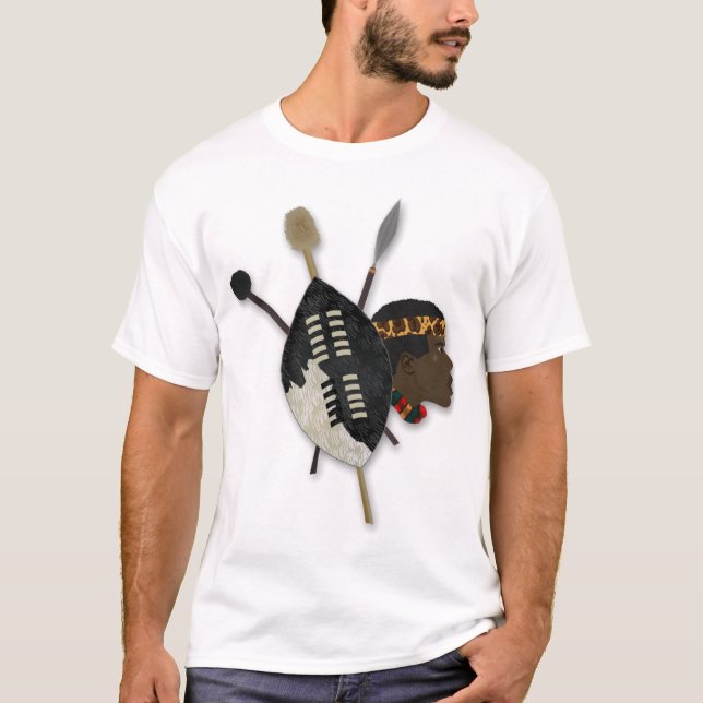 Camiseta guerreiro zulu (Frente)