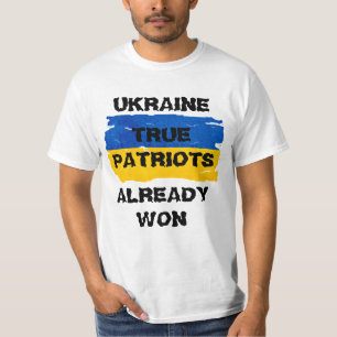 Camiseta Guerreiros Bandeira Azul e Amarela da Ucrânia