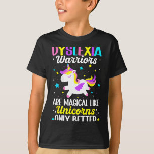 Camiseta Guerreiros da dislexia são conscientização mágica