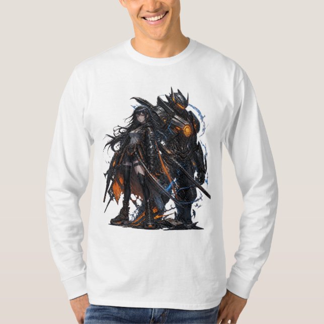 Camiseta Guerreiros de anime (Frente)