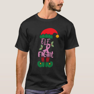 Camiseta Guerreiros do Cancer Mama ELF PAJAMAS DE Natal PAR