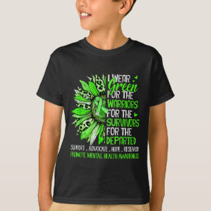 Camiseta guerreiros girassóis verdes sobreviventes saúde me