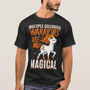 Camiseta Guerreiros Múltiplos de Esclerose Laranja-Unicórni