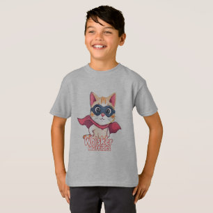 Camiseta Guerreiros Sussuros - Gato Herói Pastel