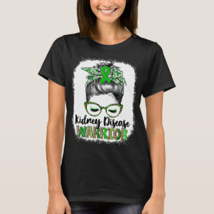 Camiseta Guerrera da Doença Renal Coque Desgrenhado