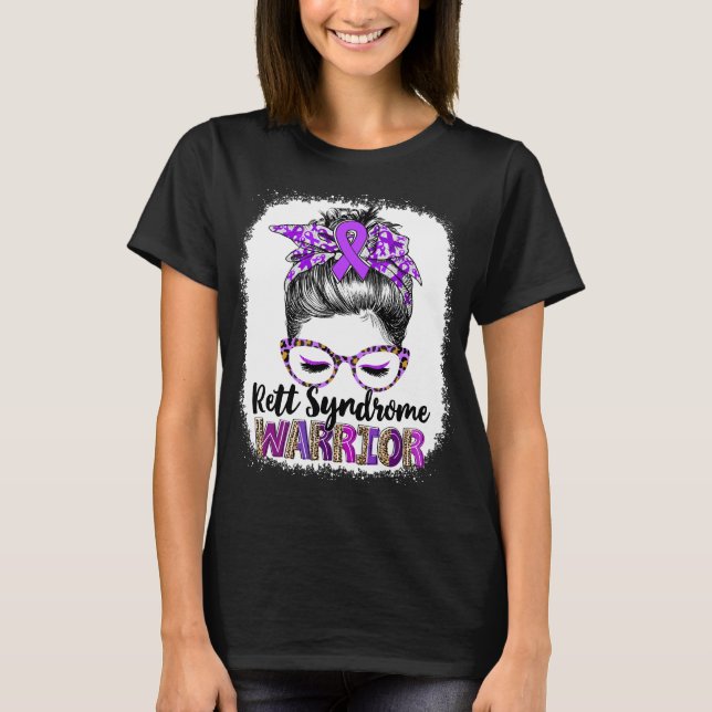 Camiseta Guerrera da Síndrome de Rett de Coque Desarrumado (Frente)