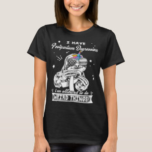 Camiseta Guerrerra de Depressão Pós-Parto de Preguiça Engra