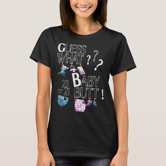 Camiseta Guess What Baby Butt I Funny Cute Pregnancy Gift M (Frente)