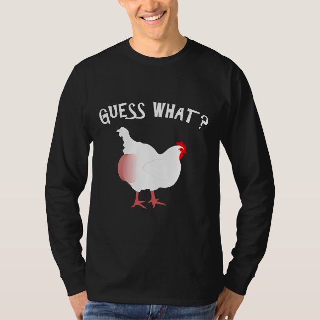 Camiseta Guess What Chicken Butt Nice   (Frente)