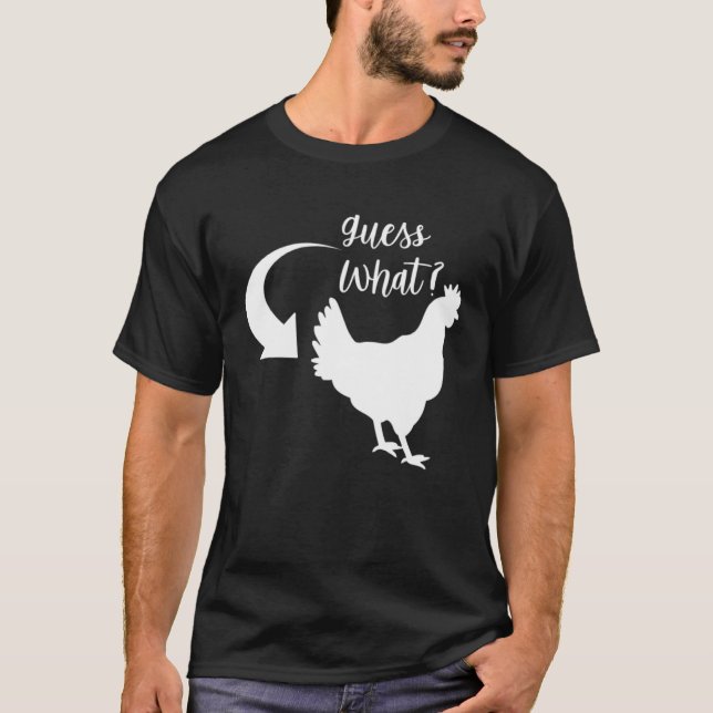 Camiseta GUESS WHAT  Chicken D980 (Frente)