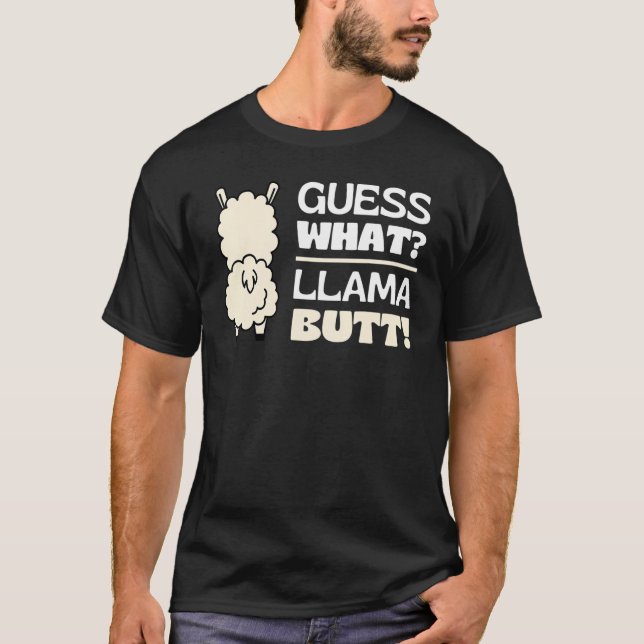 Camiseta Guess What Llama Butt Dancing Booty Shaking Llamas (Frente)