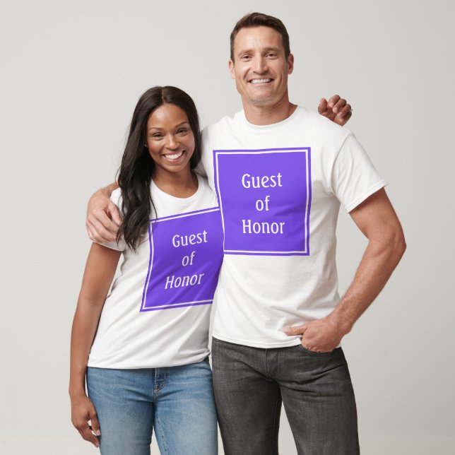 Camiseta Guest de Honra Roxo Personalizado (Unissex)
