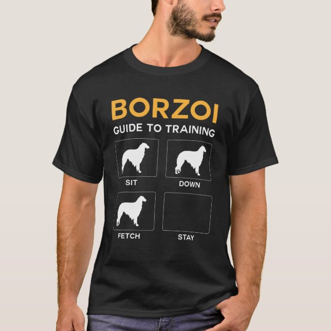 Camiseta Guia Borzoi Para Treinar O Comando De Obediência D (Frente)