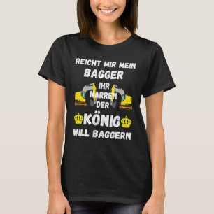 Camiseta Guia da Máquina do Mens Excavator King Excavator