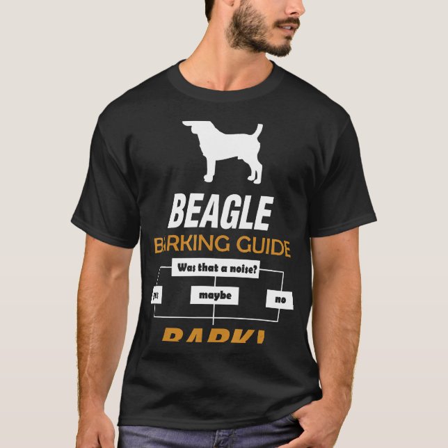 Camiseta Guia de barras do beagle (Frente)