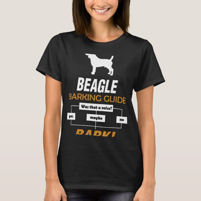 Camiseta Guia de barras do beagle (Frente)