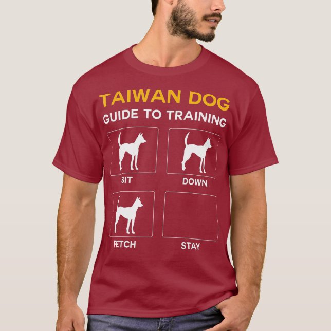 Camiseta Guia De Cachorros De Taiwan Para Treinar Cão De Ob (Frente)