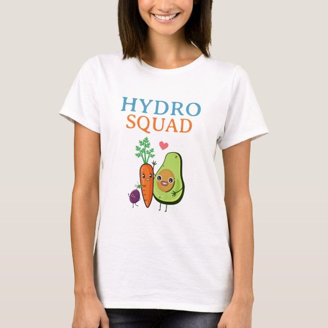 Camiseta Guia de Hidroponia Hydro Squad (Frente)