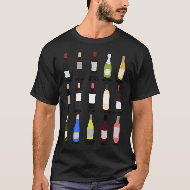 Camiseta Guia De Identificação Do Vinho (Frente)