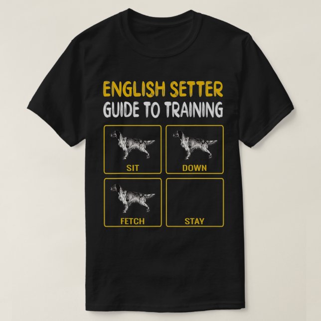 Camiseta Guia De Instalação Em Inglês Para Treinar Obediênc (Frente do Design)