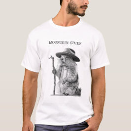 Camiseta Guia de montanha - design de marmota