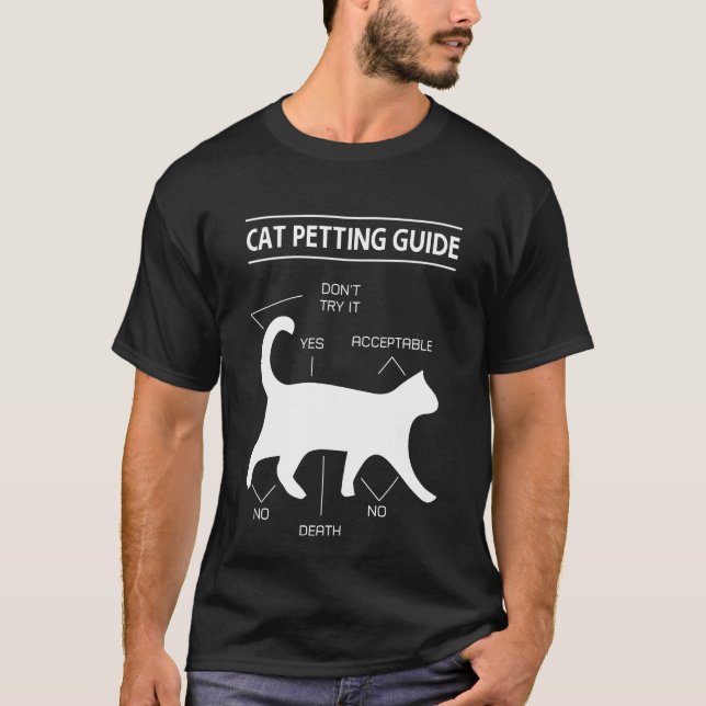 Camiseta Guia de preparação de gatos (Frente)