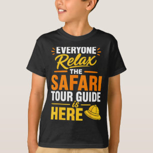 Camiseta Guia de safari engraçado