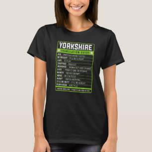 Camiseta Guia de Tradução de Gírias de Yorkshire Orgulhoso