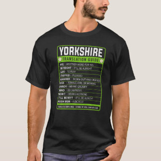 Camiseta Guia de Tradução de Yorkshire Slang Idea Yorkshire