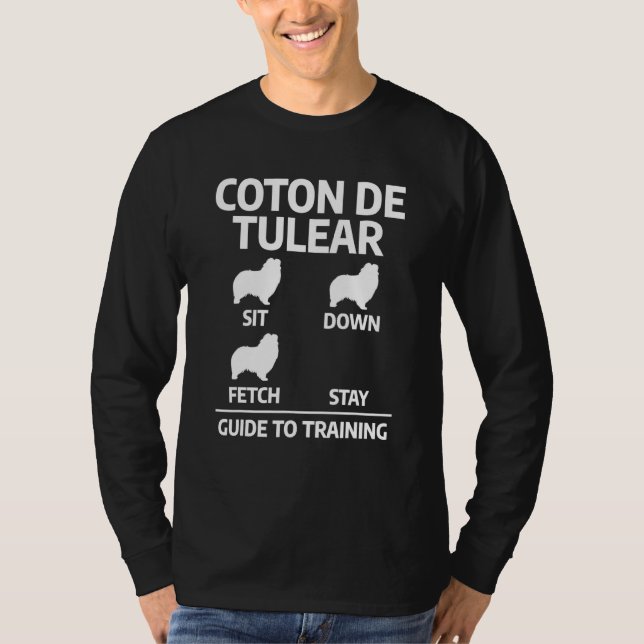 Camiseta Guia de Treinamento Coton De Tulear Dog Trainer (Frente)