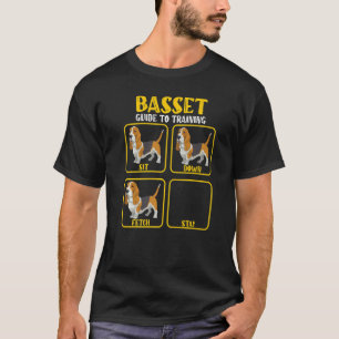Camiseta guia de treinamento de basset dog basset hound 1