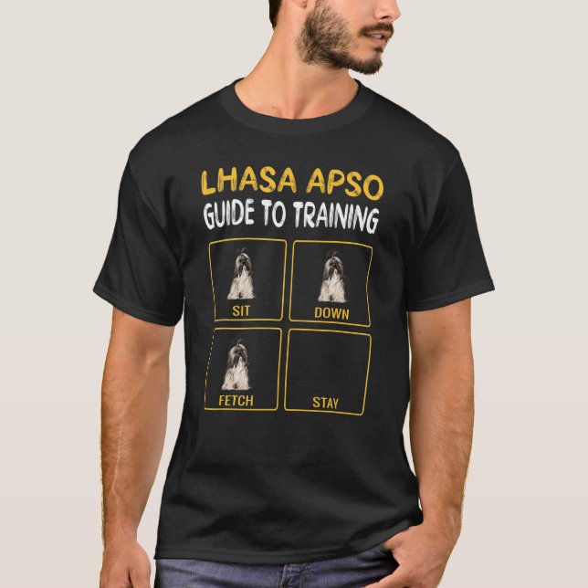 Camiseta Guia de Treinamento de Cães de Lhasa Apsos (Frente)