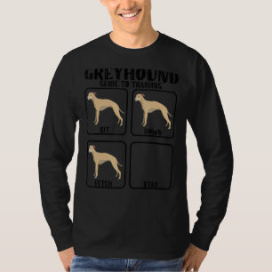 Camiseta guia de treinamento de cão galgo whippet para galg