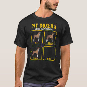 Camiseta guia de treinamento de pais de boxe para mães de c