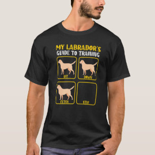 Camiseta Guia de treinamento Engraçado Labrador para labora