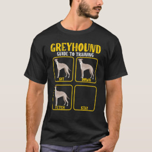 Camiseta guia de treino para cães de chicote greyhound