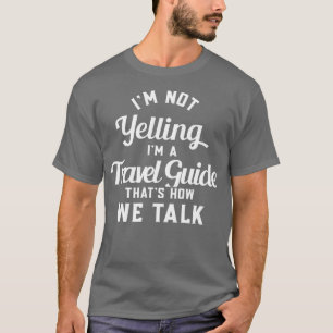 Camiseta Guia de Viagem engraçado cita guia Sarcástico de V