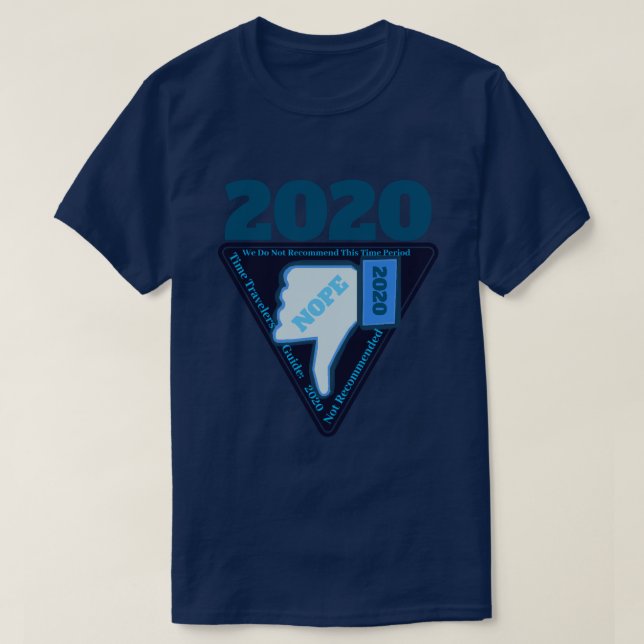 Camiseta Guia de viajantes de 2020 (Frente do Design)