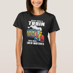 Camiseta Guia Do Comboio Ferroviário E Modelo Do Maquinista